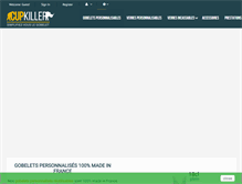 Tablet Screenshot of cupkiller.com